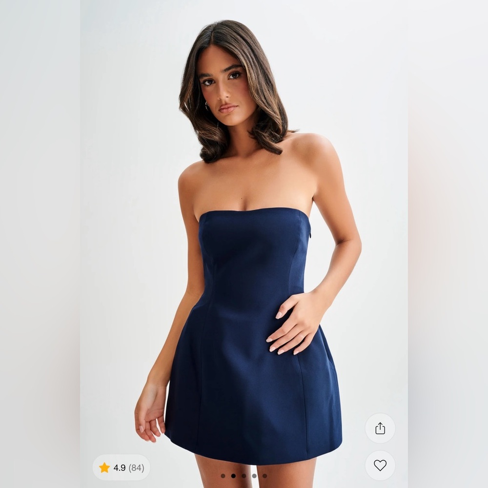 Meshki Midnight Blue Strapless Dress